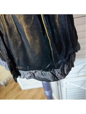 Vintage Victorian blouse crushed velvet brown Vamp whimsigoth cosplay Ren Fair thumbnail 11