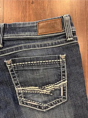 Buckle BKE Jeans Women's Blue Denim Harper Skinny Pants Size 33 33x30 Dark Wash thumbnail 6