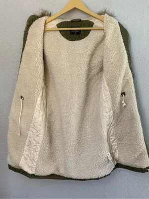 Abercrombie & Fitch Parka Jacket Size XS Faux Fur Trim thumbnail 4