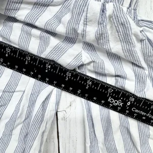 Maeve Shirt Women Size XS Stripe‎ Off the Shoulder Tie Neck 3/4 Sleeve Blouse thumbnail 5