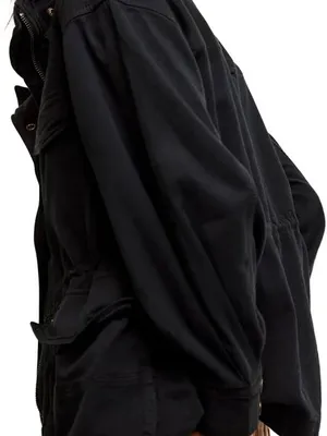 Free People We The Free Arya Utility Jacket Black Small NWOT thumbnail 7