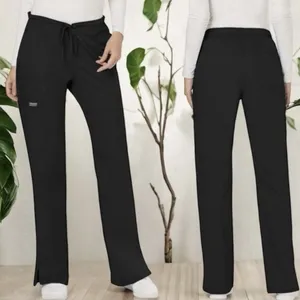 NEW Cherokee Workwear Black Scrub‎ Pants Medical Career Comfort Stretch LT thumbnail 2
