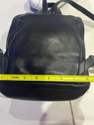COACH Vintage All Leather legacy Black Backpack 9858 Women's Adjustable Straps thumbnail 14