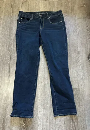 American Eagle Outfitters Navy Straight Leg Women’s Jeans thumbnail 1