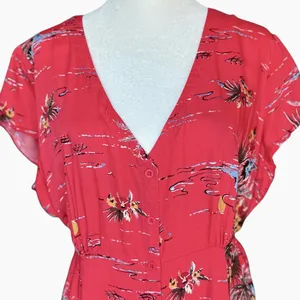 Reformation Jeans‎ Denise Fiji Midi Dress Sz L thumbnail 4