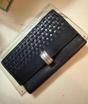 💳💳💳BOGOHO💳💳💳Brighton Black Woven Leather Clutch Wallet with Silver Accent thumbnail 1