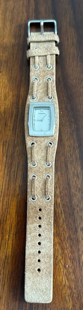 Fossil Tan Leather Strap Digital Smartwatch thumbnail 1