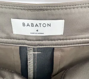 Aritzia Babaton Command Faux Leather Crop Pants Vegan Brown Women's 4 thumbnail 7