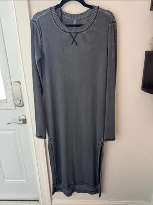 • FP Movement • NWOT Women’s Position Tunic Layer Long Sleeved Dress Charcoal thumbnail 2