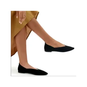 Everlane Black ReKnit 40 Hour Pointed Toe Ballet Flats US 11 thumbnail 2