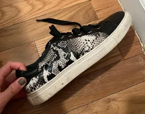 Leather sneaker Black Size 38 thumbnail 1