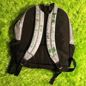 LIGHT BLUE AND BLACK DESIGNED L.L. BEAN BACKPACK thumbnail 4