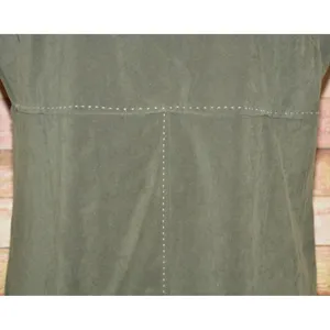 White Stag Ladies Green Faux Suede Sleeveless Maxi Dress Size L 12/14 90's Y2K thumbnail 3