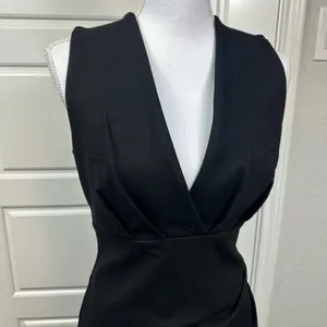 Lulus Cocktail Hour Classic Black Sleeveless Tulip Mini Dress Size Medium NWOT thumbnail 5
