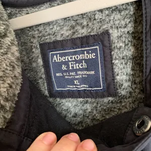 Abercrombie and Fitch Pullover Hoodie Jacket Womens Size XL Navy Casual thumbnail 3