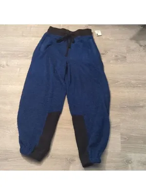 Free people cuddle up joggers prep school blue size small thumbnail 2