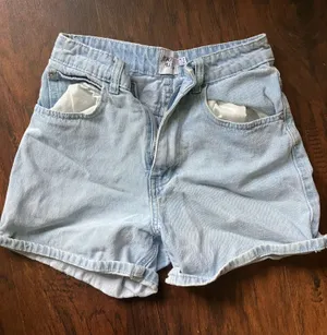 Princess Polly High-Waisted Shorts Denim thumbnail 1
