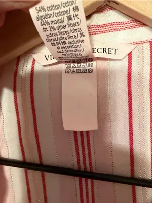 Victoria's Secret Candy Cane Striped Pajama Set Size Medium thumbnail 4