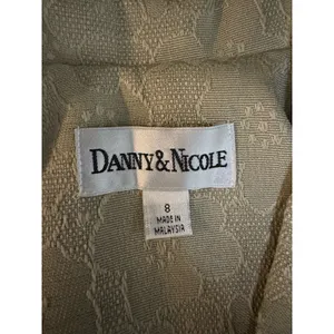 Danny & Nicole Dress With Jacket‎ Size 8 Floral Embroidered Wedding Guest Formal thumbnail 14