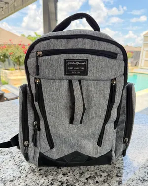 Eddie Bauer Diaper Bag for Infant Toddler - Gray Heather thumbnail 1
