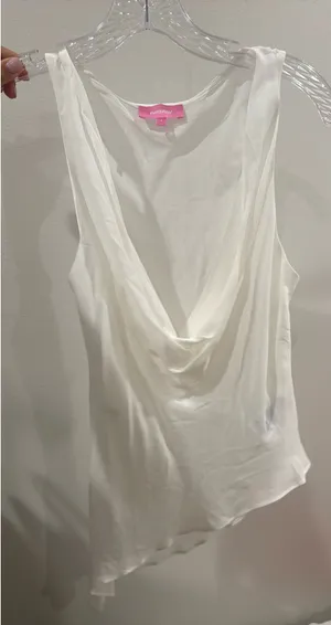 Edikted White Cowl Neck Mesh Bodysuit  thumbnail 1