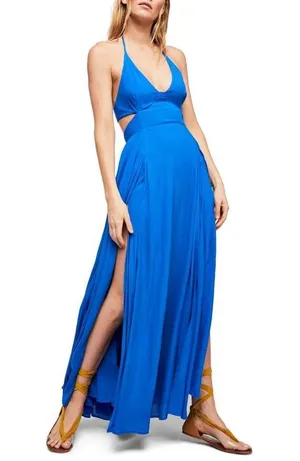 Free People Endless Summer Lillie Blue Maxi Dress thumbnail 1