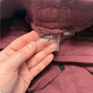 YoungLA Women's Maroon Reversed Terry Shorts: Size Medium Red thumbnail 5