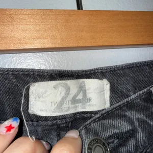 Free People We The‎ Free Jeans Womens 24 Black Excellent Wide Leg Button Fly thumbnail 2