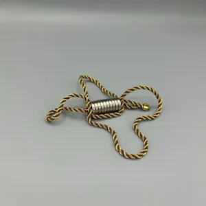 Heavy Gold Tone Rope Chain Necklace 24.5g 22-24” Unisex thumbnail 2