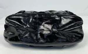 Longchamp Black Patent Leather Dual Handle Satchel Shoulder Bag thumbnail 8