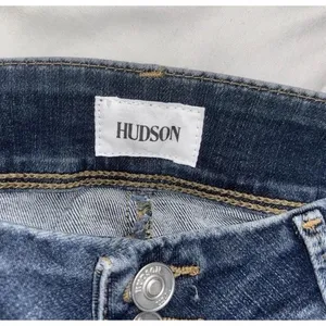 Hudson Collin Mid Rise Skinny Women's Dark Blue Stretch Jean‎ Flap Pocket Sz 30 thumbnail 3