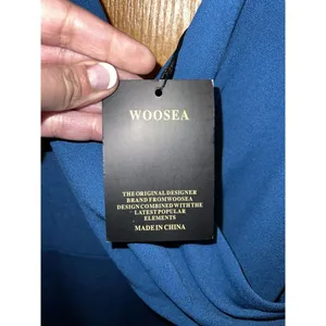 WOOSEA Women Sleeveless V Neck Split Evening‎ Cocktail NEW Dress Green Size XL thumbnail 4