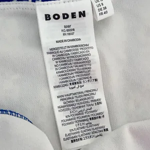 Boden Womens Bikini Swim Bottom Navy Cream Pattern Sz US 8 thumbnail 3