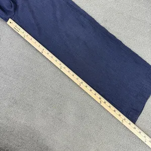 Polo Ralph Lauren Linen Drawstring Wide Leg Pants Denim Blue Small‎ Paperbag thumbnail 15