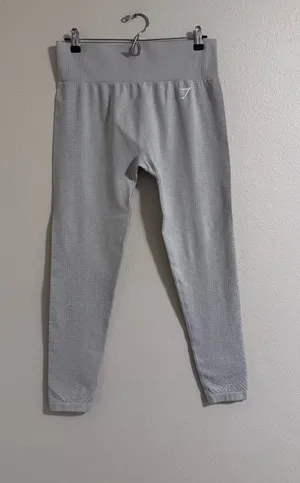 Gymshark Light Gray Seamless Leggings thumbnail 1