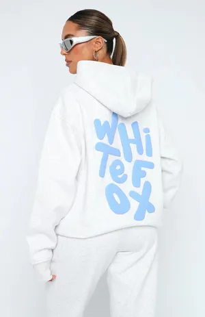 White fox new standard hoodie thumbnail 3