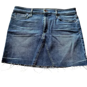 Joe's Jeans Women's 32 Denim Mini Skirt Frayed‎ Hem Classic Casual Summer Blue thumbnail 2