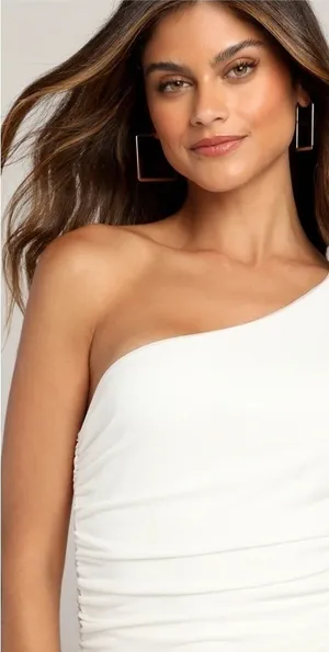 LULUS Bridal Bachelorette Engagement Bridal Shower Sexy Mesh Midi Dress thumbnail 1