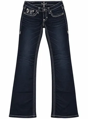 Women's Big Star Liv boot cut distressed jeans size 28x35 Regular thumbnail 1