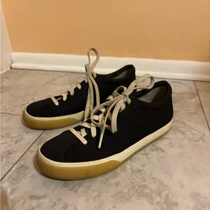 Rothy’s The Lace-Up Sneakers in Black thumbnail 3