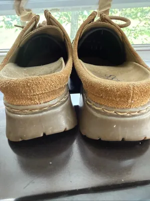 Vintage 90s Y2K G.H. Bass Nicolette Suede Lace-up Mules Brown 7 thumbnail 5