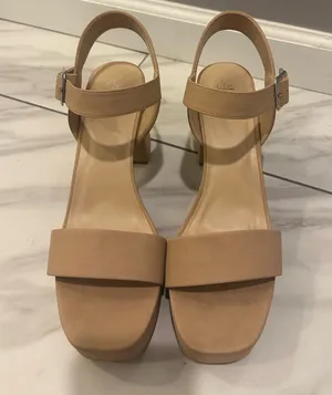 Y-Not Macey Platform Dress Sandals Dark Nude thumbnail 7