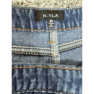 N.1LA Women’s Barrel Leg Denim Overalls Size M Y2K Cargo Jeans Multi Pocket thumbnail 9