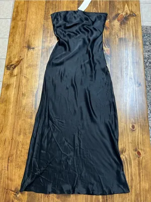 SNDYS Revolve Angel Strapless Midi Dress Black Size Large NWT thumbnail 4