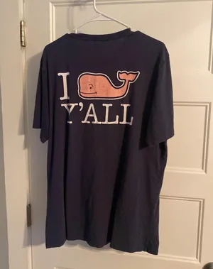 Vineyard Vines Size Large Navy And Pink Tee thumbnail 2