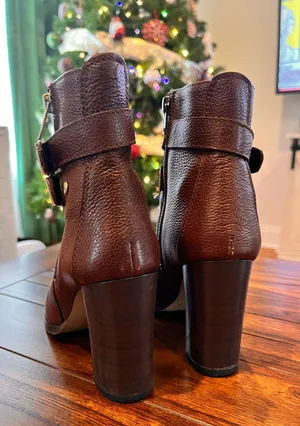 Leather Boots Gillio Brown Size 7 thumbnail 3