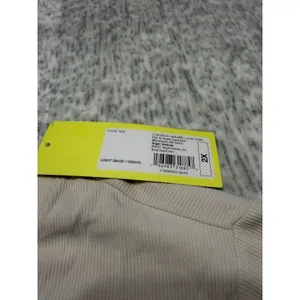 All in Motion Womens Light Beige Twist Front‎ Long Sl. Athletic Top Size 2X NWT thumbnail 3