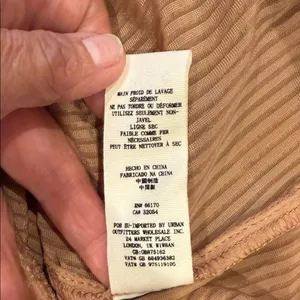 NEW Womens Free People Tan Corduroy Teddy Jacket L thumbnail 9