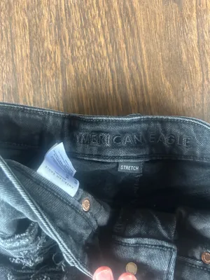 American eagle black jean shorts thumbnail 3