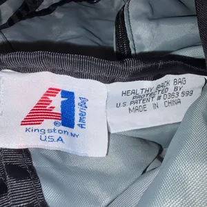 AmeriBag Small Healthy Back Black Nylon Slingpack Hiking Travel Bag thumbnail 11